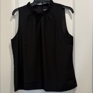 J. Crew Factory Elegant Black Sleeveless Blouse